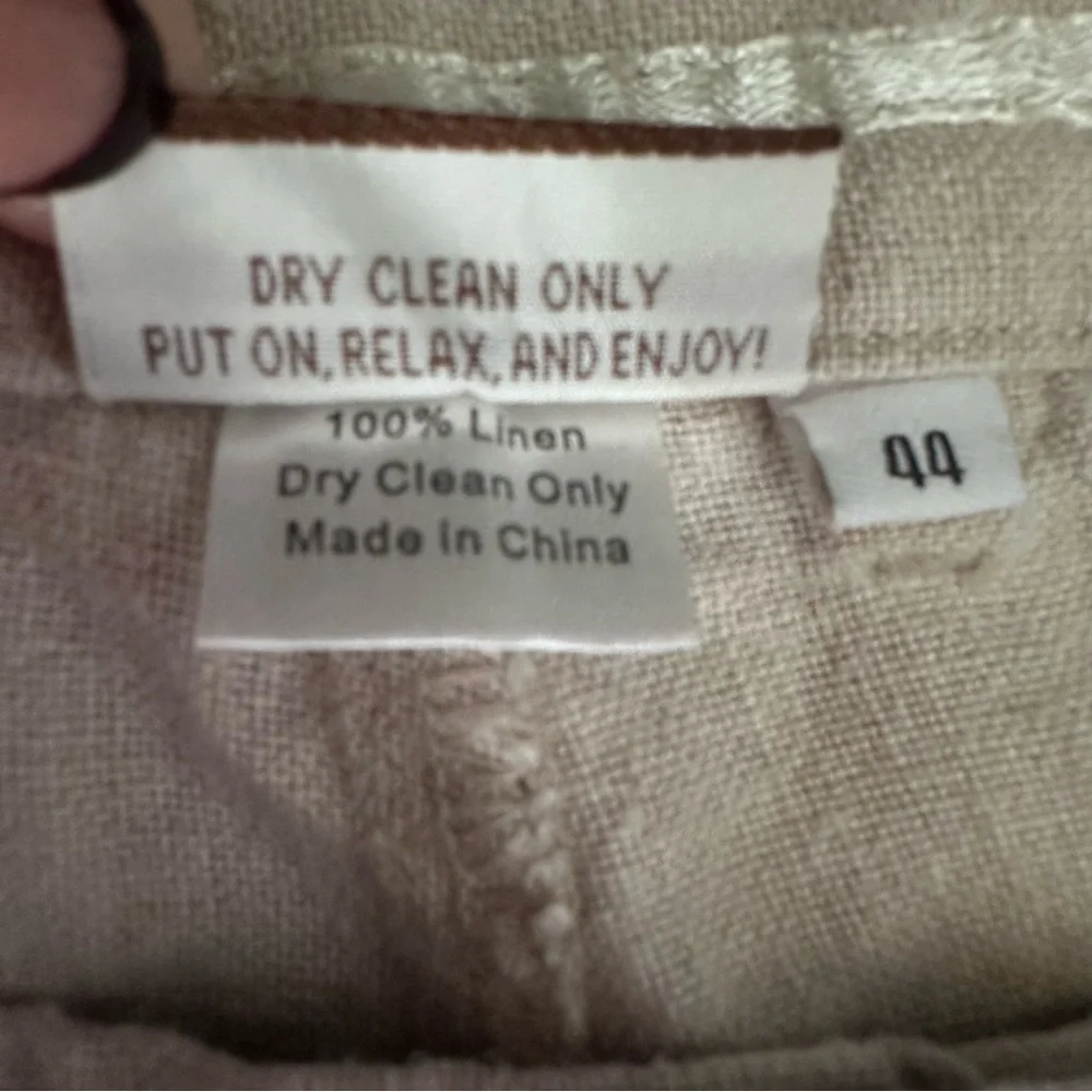 Island Importer Men’s Linen Pants Size 40